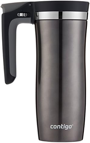 Contigo Stainless Steel Handled AUTOSEAL Travel Mug 16 oz | Leak-Proof | Easy-Clean Lid | For Coffee | Pack of 4