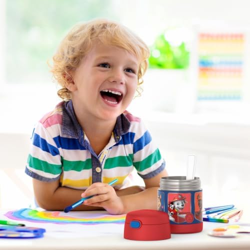 THERMOS FUNTAINER Kids Food Jar with Spoon, Paw Patrol, 10 Ounce (Pack of 6)