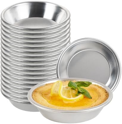 Restaurantware Aluminum Gauge Mini Pie Pan, 4.4 In, 72 Pack
