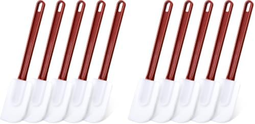 Meekoo 5 Pcs 14 Inch Rubber Spatula High Heat Resistant Silicone Spatula