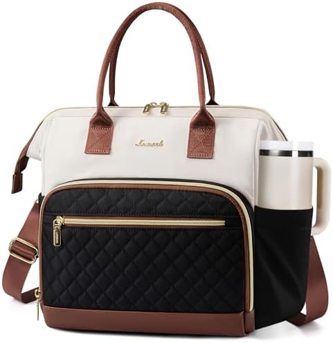 LOVEVOOK Lunch Bag Women, Insulated Lunch Box for Women with Cup Holder