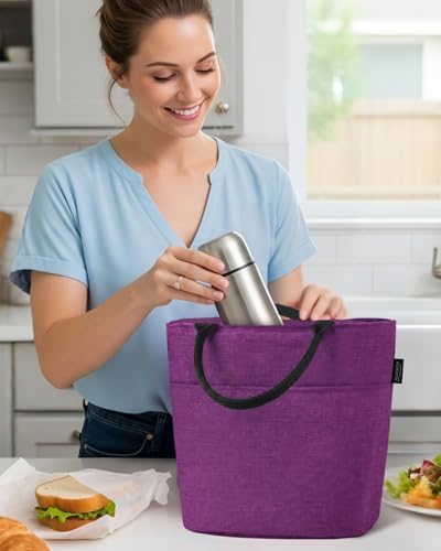 Aosbos Lunch Tote Bag,Insulated Lunch Bag For Women,Work,Office