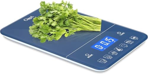 Ozeri Touch III 22 lbs (10 kg) Digital Kitchen Scale, in Tempered Glass