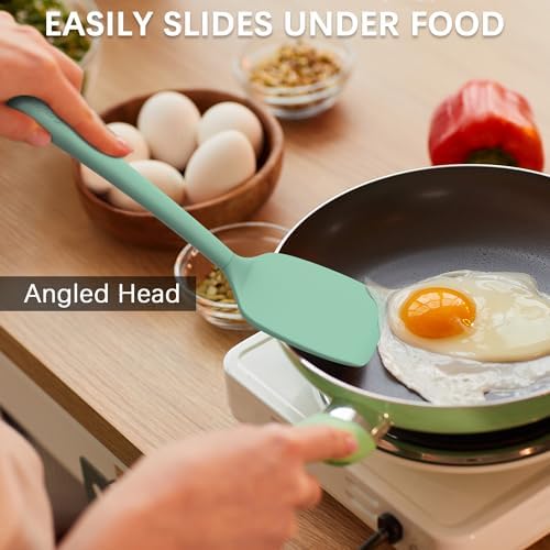 Coukre 2 Pack Silicone Spatula Set,High Heat Resistant, BPA-Free