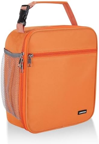 Lovoeo Lunch box Lunch bag for men women Insulated Lunchbox Lunch bags for Work Picnic Travel (Orange)