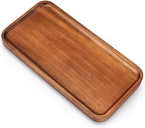 Acacia Wood Plates Small Decorative Tray Wooden Serving Platter for Food