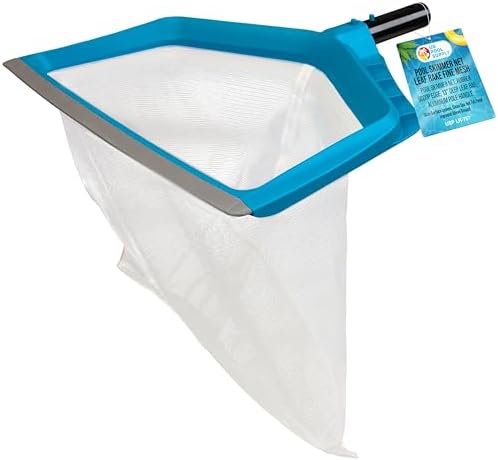 U.S. Pool Supply Pool Skimmer Net - Leaf Rake Fine Mesh Pool Skimmer Net