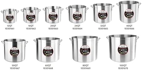 New Star Foodservice 50 Qt Aluminum Stock Pot, No Cover