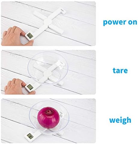 Portable Food Scale Travel Scale for Food, Small Folding Digital Kitchen Scale for Food, Collapsible Mini Pocket Scale Grams and Ounces, Perfect for Diet Calorie Control Compact Kitchen, X White