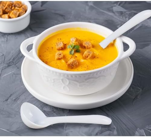 HIC Kitchen Gravy Ladle, Fine Porcelain, 1-Ounce