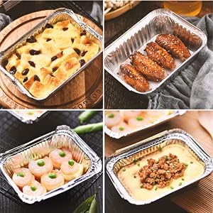 Waytiffer 30 Pack 1Lb mini Loaf Pans Heavy Duty Disposable Aluminum Foil Bread Tins Standard Size - 6" X 3.5" X 2.5" Oven Safe Sturdy Small Bread Tin Pans-1 Pound Loaf Pans …