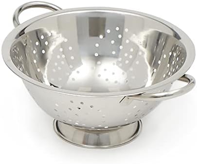 Home Basics Deep Colander Stainless Steel 3 Quart#44;