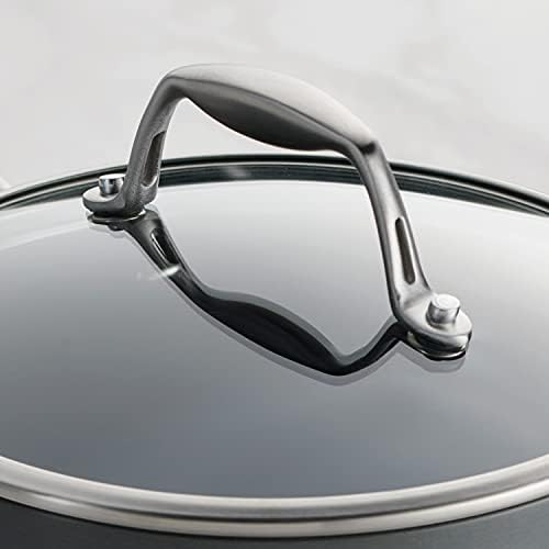 Tramontina OnyxPro Hard Anodized Non Stick 4-Quart Large Sauce Pan with Lid
