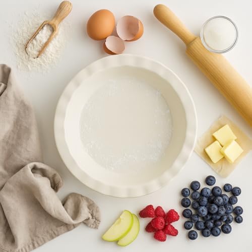 Mrs. Anderson's Baking Easy-As-Pie Fluted Pie Plate, 9.5-Inch