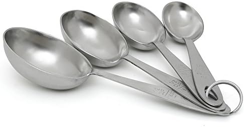 Lindy's MPC4 4-Piece Stainless Steel Measuring Scoop Set,Silver, 9 inches long