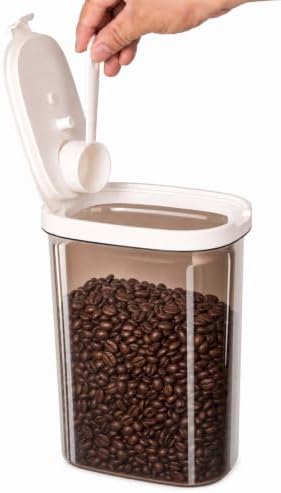 Airtight Coffee Canister 81oz with Magnetic Scoop, BPA Free