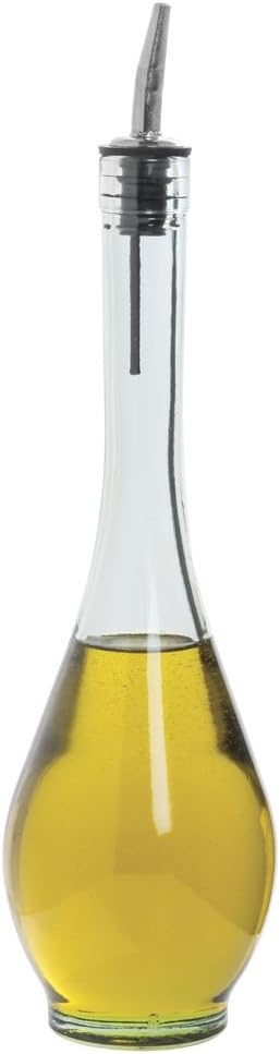 TableCraft H931 Siena 16 Oz. Green Tint Glass Oil Bottle