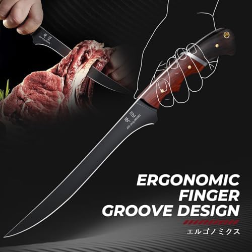 DRGSKL Boning Knife 7 inch - Brisket Trimming Knives for Meat Cutting