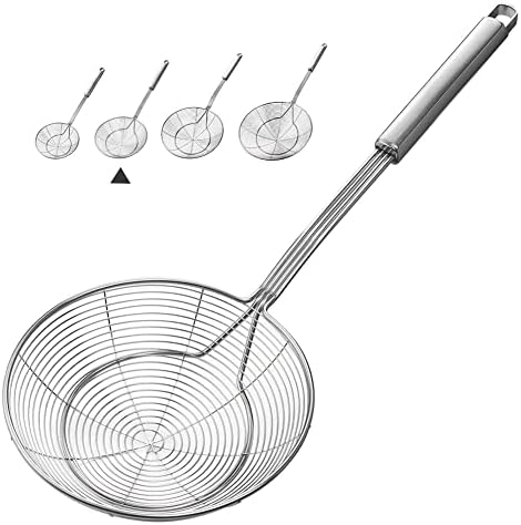 YFWOOD Spider Strainer Skimmer, Slotted Spoon for Cooking 6 Inch