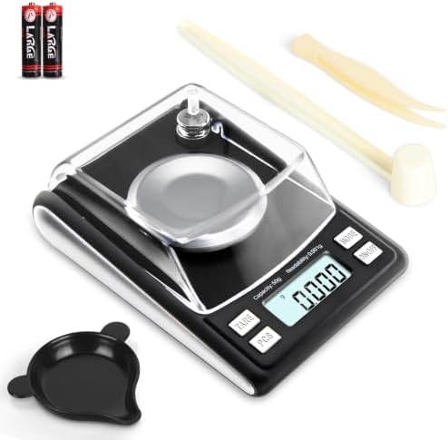 Fuzion Milligram Scale 50g/0.001g, Powder Scale with 6 Accessories