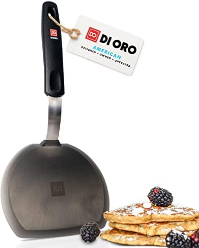 DI ORO Silicone Pancake Turner - Flexible & Thin, 600F Heat Resistant