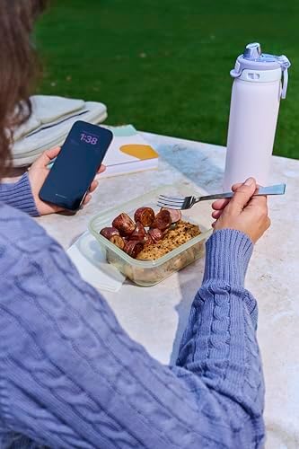 Ello Snap & Nest 4.5 Cup Plastic Meal Prep Set, 10 Piece, Sage