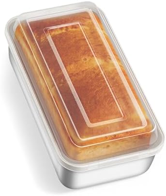 TeamFar Loaf Pan for Baking Bread, 9 x 5 Inch Bread Loaf Pan with Lid
