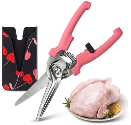 Kitchen Scissors, Stainless Steel Poultry Shears, Sharp Heavy Duty Scissors