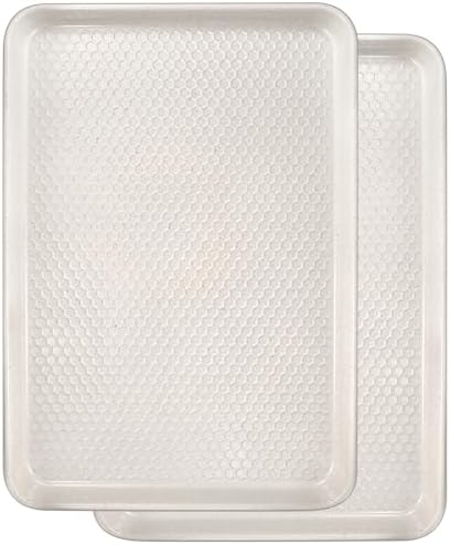 Wildone Baking Sheet Pan Set of 2, Honeycomb Embossed Nonstick Cookie Sheet