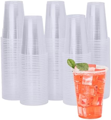 YEEHAW 9 oz Plastic Cups, 2000 Pack - Clear Disposable Drinking Water Cups for Cold Beverages, Ideal for Party