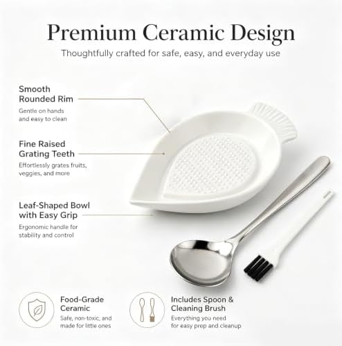 Ceramic Grater Plate, Ginger & Garlic Grater