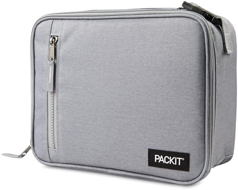 PackIt Freezable Classic Lunch Box, Gray Fog