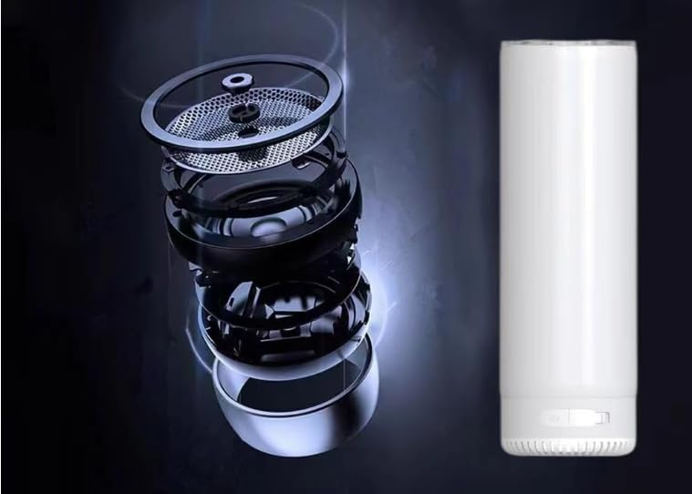 25Pack 20oz Buletooth Sublimation Printed Speaker Tumbler Straight Skinny Double Wall With Lid (Black 25pcs)