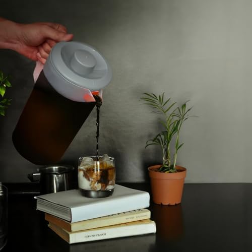 Water Pitcher with Lid 1 Gallon Pitcher BPA Free & Phthalate Free - Gray