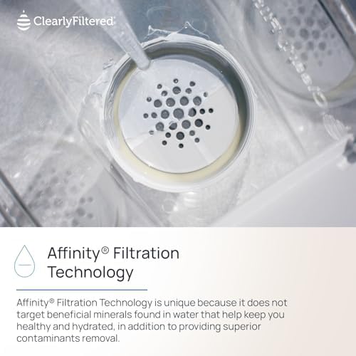 Clearly Filtered Water Filter Pitcher, 10 Cup BPA Free Water Filtration