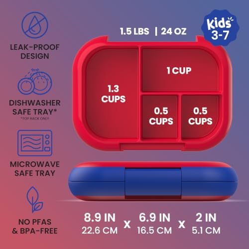 Bentgo Chill Kids 4-Compartment Bento Box Leakproof Lunch Box