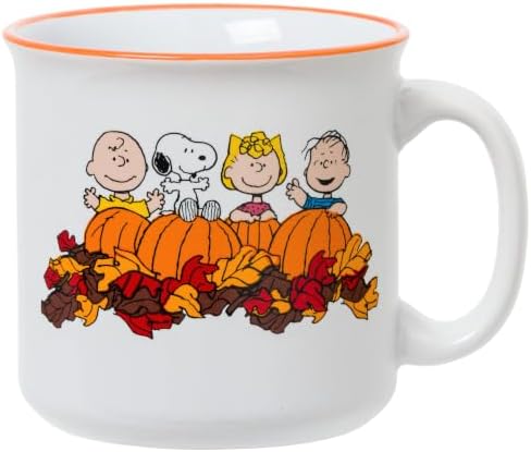 Silver Buffalo Peanuts Suddenly Fall Season Quote, Ceramic Camper Mug, 20oz