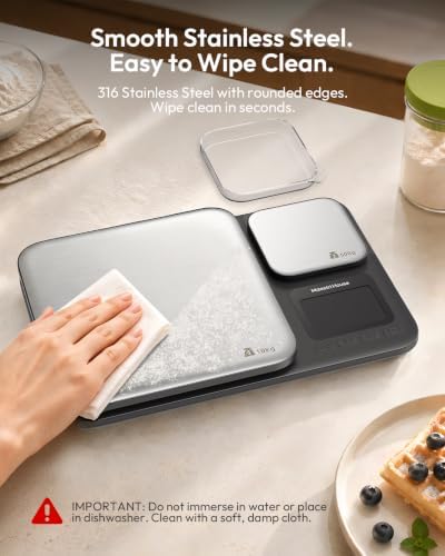 Maestri House Dual Platform Kitchen Scale, 10kg/500g, 1g/0.01g Precision
