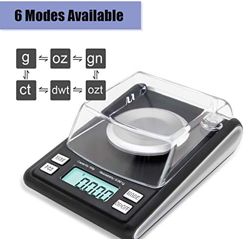 Fuzion Milligram Scale 50g/0.001g, Powder Scale with 6 Accessories