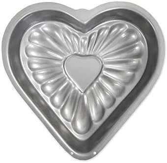 USA Pan Global Bakeware Fancy Heart Cake Pan
