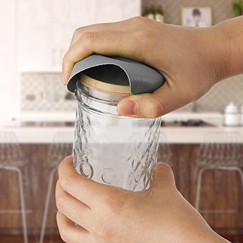 LUTER 4pcs Jar Opener Gripper Pad for Seniors with Weak Hands, Rubber