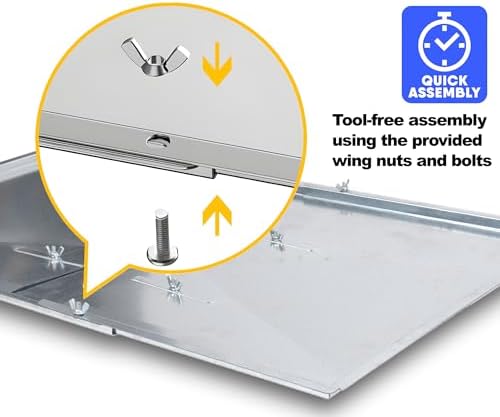 Adjsutable Grease Tray for Gas Grill (27-30 inches), Fits 4/5 Burner Grills from Nexgrill, Dyna Glo, Backyard Grill, BHG, Uniflame & Others, Universal Drip Tray with Catch Pan