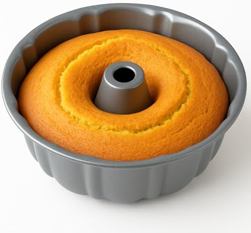 10-Inch Nonstick Cake Pan, Fluted Tube Pan for Pound & Ring Cakes