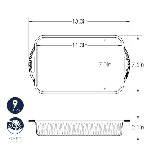 Nordic Ware Cardamom 7 x 11 inch Rectangular Baker