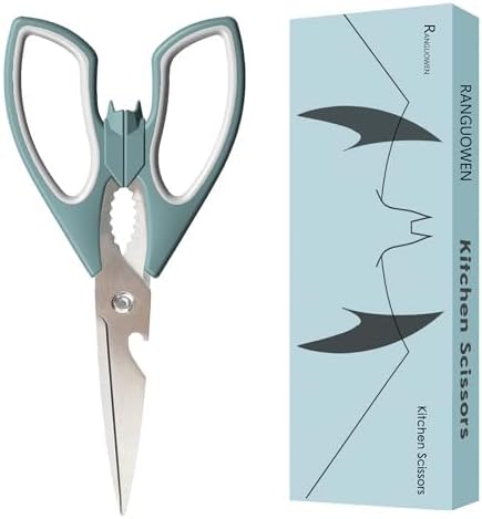 Bat and Cat Shaped Large Handles Kitchen Scissors for Women Gifts, Halloween Scissors Utensils, Kitchen Accessories for Vegetables & Meat Cutting, Comfortable Ergonomic Fit for Office