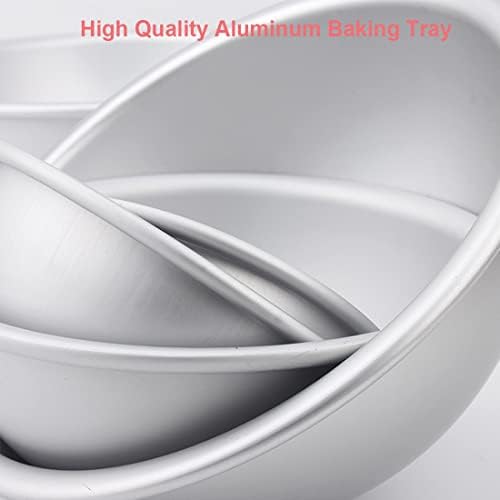 Cake Sphere Pan 8 Inch 3D Half Ball Cake Pan to Create Any Ball Shaped Cake Soccer Shaped Baking Pans DIY Birthday Spher