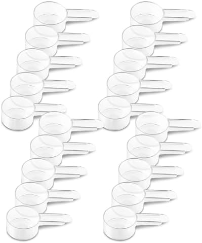 20 Pack Tablespoon Measuring Spoons, 1 Tbsp (15 mL) Plastic Coffee Scoops