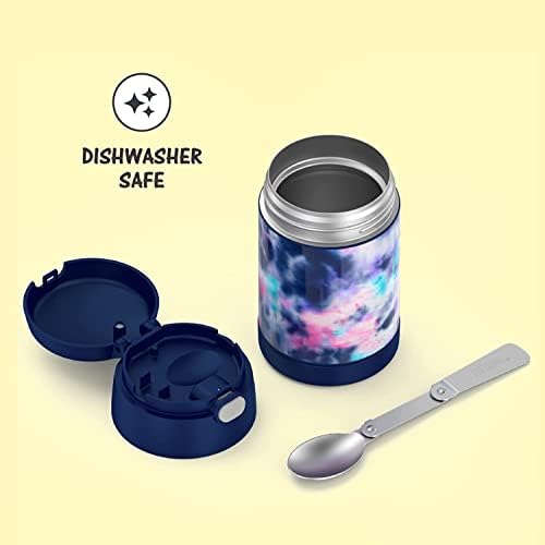 THERMOS FUNTAINER Food Jar with Spoon, 16oz, Tie Dye