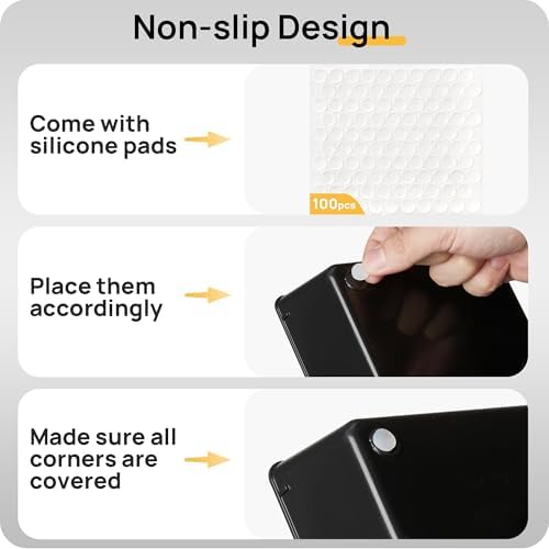 Vtopmart 25 Pack Plastic Drawer Organizers with Non-slip Rubber Pads