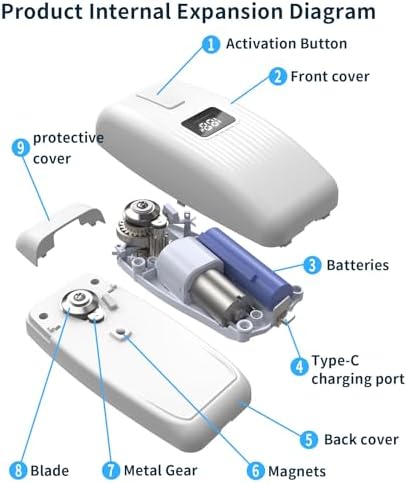 Electric Can Opener with LED Display, Can Opener Electric for Seniors